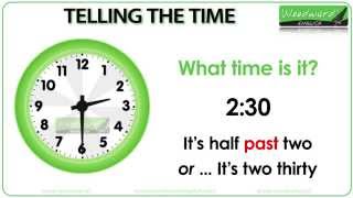 Telling the Time in English [upl. by Keelby]