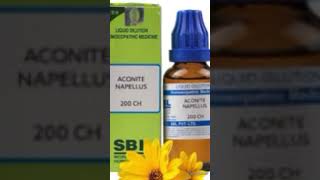 Sbl Aconite Napellus 30 Ch fear death homeopathy sbl homeremedies aconite medicine [upl. by An]