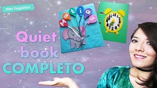 Ideas para hacer un libro sensorial o Quiet book COMPLETO [upl. by Irv]