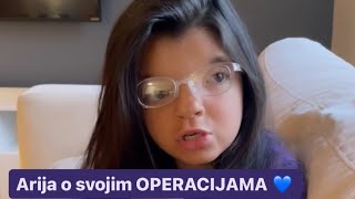 Arija priča o svojim OPERACIJAMA 💙 hrabrost deca operacija ARIJAIALINA [upl. by Donadee]