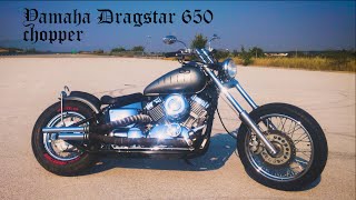 Yamaha Dragstar 650 chopper TRUANT final part 3 [upl. by Rapsag]