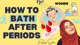 HOW TO BATH AFTER PERIODS 🩸 HOW TO DO GHUSL IN ISLAM 🚿 Ramsha Sultan ramadan2023 ramshasultan [upl. by Guglielma]