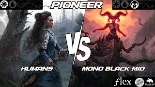 Humans VS Mono Black midrange MTG Pioneer [upl. by Lody]