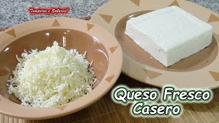 QUESO BLANCO FRESCO SEMIDURO CASERO receta perfecta y muy fácil [upl. by Notsirhc]