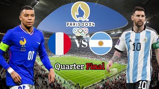 France 🇫🇷 vs Argentina 🇦🇷 quarter final  Paris Olympics 2024  All goals highlights [upl. by Meris]