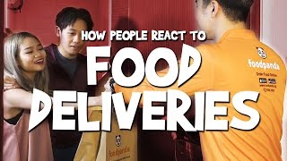 How People React To Food Deliveries [upl. by Ennylcaj656]