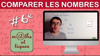 Comparer les nombres décimaux  Sixième [upl. by Amberly]