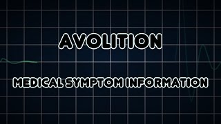 Avolition Medical Symptom [upl. by Aliber744]