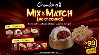 Chowking Mix amp Match Lucky Combos [upl. by Ylrac696]