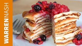 Protein Pancakes Recipe with Protein Powder  In 60 seconds  Recipe by Warren Nash [upl. by Westphal]