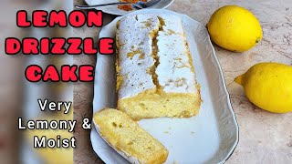 VERY LEMONY amp MOIST🍋 LEMON DRIZZLE CAKE asmr [upl. by Ayotna]