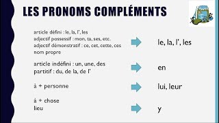 Les pronoms compléments [upl. by Atwood]