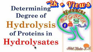 TNBS METHOD of DETERMINING the DEGREE of HYDROLYSIS of PROTEINS in HYDROLYSATES [upl. by Bonneau]