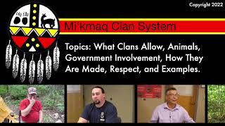 Mikmaq Nation The Clan System Last Names 2022 [upl. by Mandeville]