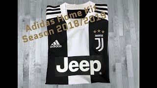 Adidas Juventus Turin Replica Jersey ‘Home Kit Season 201819’  UNPACKING  sports fashion  4K [upl. by Yrreb]