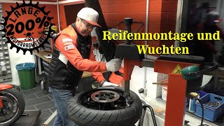 Motorrad Meisterei Tutorial  Reifenmontage  was bringe ich mit was lasse ich in der Garage [upl. by Xanthus]