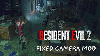 INCRIVÉL  RESIDENT EVIL 2 REMAKE  MOD CAMERA FIXA [upl. by Aesoh]