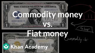 Commodity money vs Fiat money  Financial sector  AP Macroeconomics  Khan Academy [upl. by Ecnatsnoc]