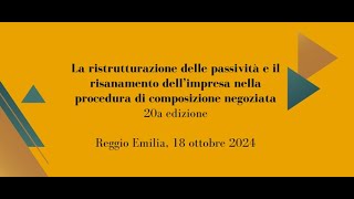 18  III SESSIONE  LA GESTIONE DELL’IMPRESA IL RICORSO ALLA “CONTINUITÀ INDIRETTA” E  Cecchini [upl. by Rosalee]