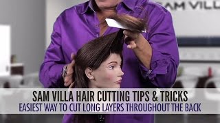 Easiest Way To Cut Long Layers Throughout The Hair [upl. by Badr]