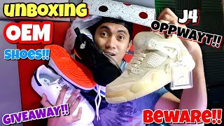 UNBOXING OEMTOP GRADEUA SHOES ANOANO ANG PAG KAKAIBA BEWARE [upl. by Zizaludba]