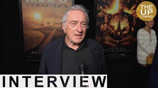 Robert De Niro interview Megalopolis Francis Ford Coppola at New York premiere [upl. by Wandie]