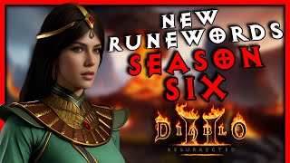 New Runewords that could shake up Season 6  Diablo 2 Resurrected [upl. by Fleurette557]