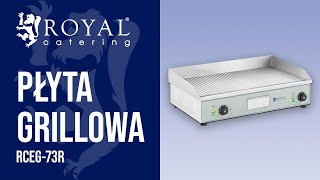 Płyta grillowa RCEG73R  Royal Catering  Prezentacja produktu [upl. by Gal]