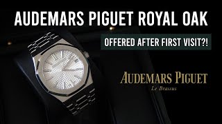 Buying An Audemars Piguet Royal Oak On First Visit To Boutique  50th Anniversary 15510ST [upl. by Schwerin]