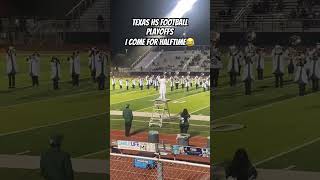 Texas High School Football Playoffs Halftime Band bandlife halftime [upl. by Osnohpla789]