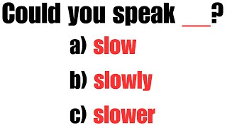 English Grammar Quiz Comparative vs Superlative Adjectives amp Adverbs englishchallenge [upl. by Sly]