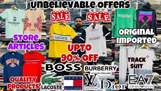 Unbelievable Offers 😱  Upto 90 Off  Lacoste TshirtsPoloneckTracksuit Branded Clothes in Mumbai [upl. by Pattie]