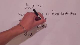 7 Epsilon Delta Proofs for Some Basic Limits [upl. by Ankeny964]