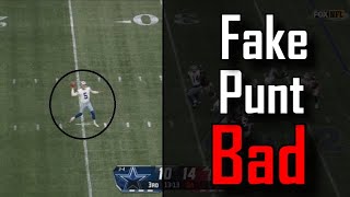 This fake punt goes very wrong  Dallas Cowboys Vs Atlanta Falcons [upl. by Sera369]