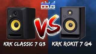 KRK CLASSIC 7 G3 VS KRK ROKIT 7 G4 Z Reviews Set Up and Demo KRK 7 Series [upl. by Anotyad]