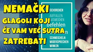 NEMAČKI  GLAGOLI KOJI ĆE VAM VEĆ SUTRA ZATREBATI SA JEDNOM ZAJEDNIČKOM CRTOM  DA LI IH SVE ZNATE [upl. by Dawson]