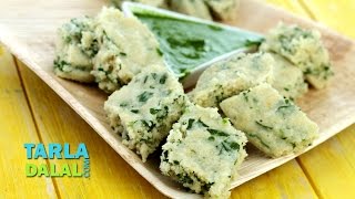 Oats Rava Palak Dhokla Zero Oil Recipe by Tarla Dalal [upl. by Penney]