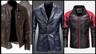 Mens high quality authentic sheepskin leather jacket 100 rider quilted zipper [upl. by Levon]