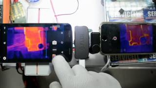 comparación cámaras térmicas para electrónica FLIR ONE Y SEEK TERMAL COMPACT [upl. by Urbanna853]