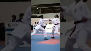 MAWASHI GERI KNOCKOUT KUMITE STRONG WKF OSS 🥋 [upl. by Uzia]