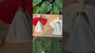 Angelitos de macramé 🧵 macrametutorial hechoamano macramediy macrame [upl. by Cowie]