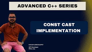 Implementation of constcast  remove constness of a pointerreference using c  implementation [upl. by Eimarrej]