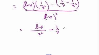 IB Math  Quotient Rule [upl. by Eddy]