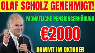 Große Neuigkeiten Bald kommt eine monatliche Erhöhung der gesetzlichen Rente um 2000 € [upl. by Fidelia]