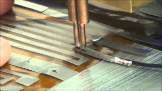 Welding 24awg Wire to 3mil Nickel then to Flexible Heater [upl. by Burger37]