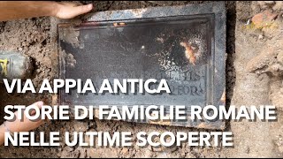 Appia Antica 39 ultime scoperte archeologiche nellaffollata necropoli di età Romana [upl. by Anilejna286]