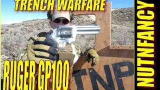 Ruger GP100 Combat Shooting Trench Warfare Drill by Nutnfancy [upl. by Ecirum130]