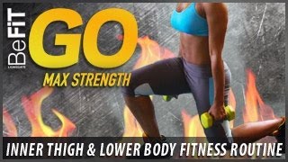 BeFiT GO  Max Strength InnerThigh and Lower Body Fitness Routine [upl. by Aisatal]