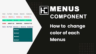 How to change color of each Menus [upl. by Freddie407]