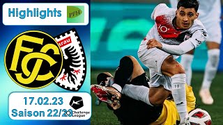 Highlights FC Schaffhausen vs FC Aarau 17022023 [upl. by Esirec]